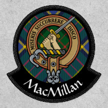 Clan MacMillan Crest over Hunting Tartan Patch
