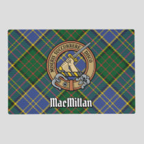 Clan MacMillan Crest over Hunting Tartan Placemat