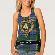 Clan MacMillan Crest over Hunting Tartan Tank Top