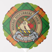 Clan MacMillan Crest over Tartan Balloon