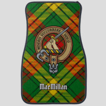 Clan MacMillan Crest over Tartan Car Floor Mat