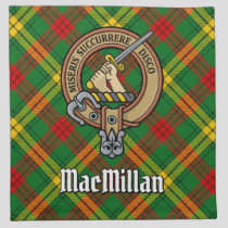 Clan MacMillan Crest over Tartan Cloth Napkin