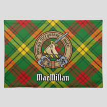 Clan MacMillan Crest over Tartan Cloth Placemat