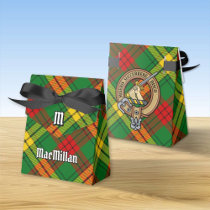 Clan MacMillan Crest over Tartan Favor Boxes