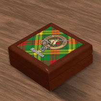 Clan MacMillan Crest over Tartan Gift Box