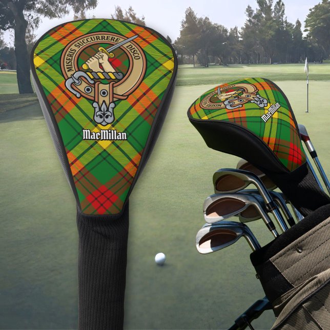 Clan MacMillan Crest over Tartan Golf Head Cover (Creator Uploaded)