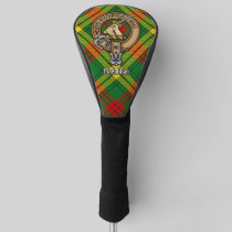 Clan MacMillan Crest over Tartan Golf Head Cover