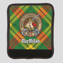 Clan MacMillan Crest over Tartan Luggage Handle Wrap