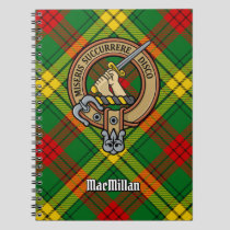 Clan MacMillan Crest over Tartan Notebook