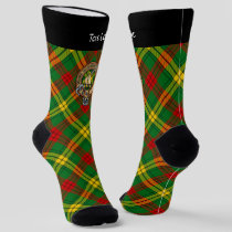 Clan MacMillan Crest over Tartan Socks