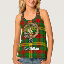 Clan MacMillan Crest over Tartan Tank Top