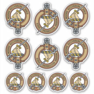 Clan MacMillan Crest Sticker Set
