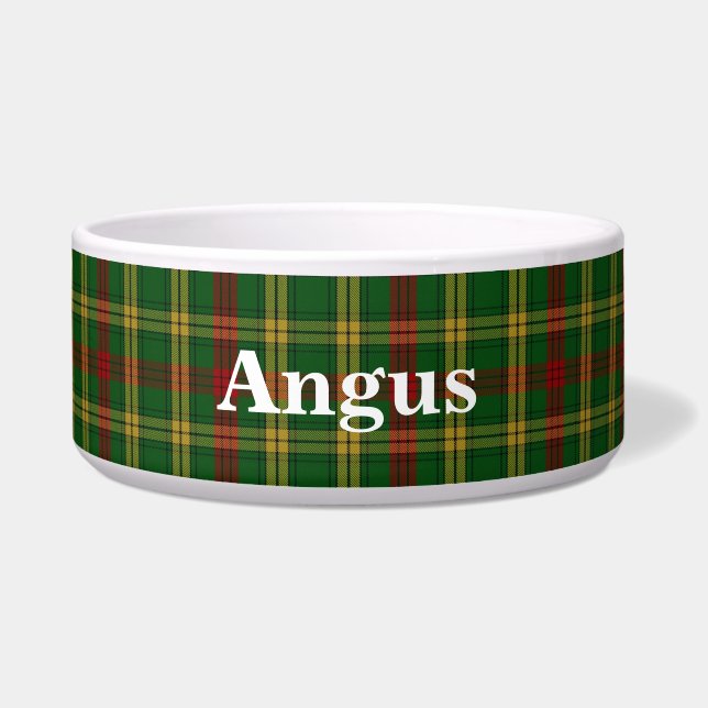 Clan MacMillan Custom Tartan Plaid Pet Bowl (Front)