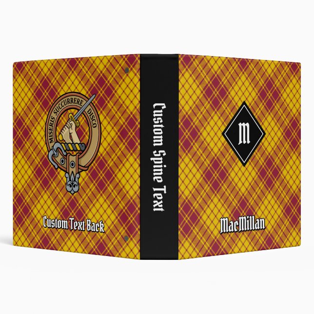 Clan MacMillan Dress Tartan 3 Ring Binder (Background)