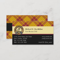 Clan MacMillan Dress Tartan Business Card