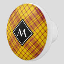 Clan MacMillan Dress Tartan Ceramic Knob