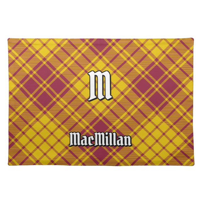 Clan MacMillan Dress Tartan Cloth Placemat (Front)