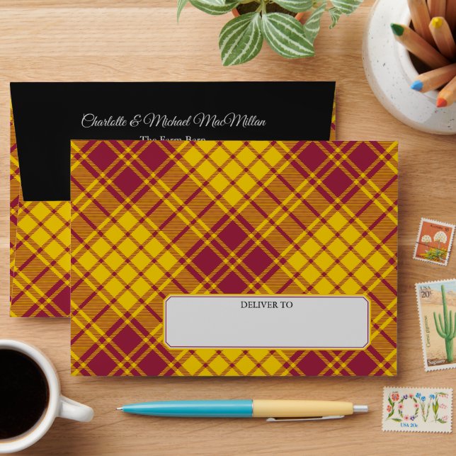 Clan MacMillan Dress Tartan Envelope (Desk)