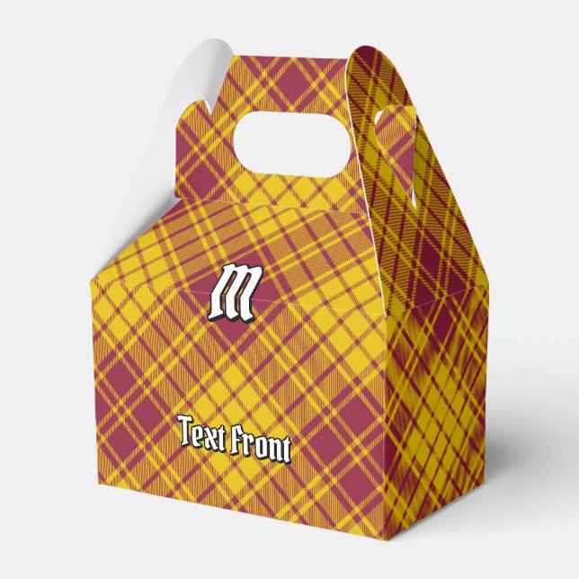 Clan MacMillan Dress Tartan Favor Boxes (Front Side)