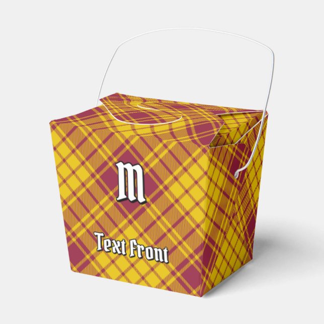 Clan MacMillan Dress Tartan Favor Boxes (Front Side)