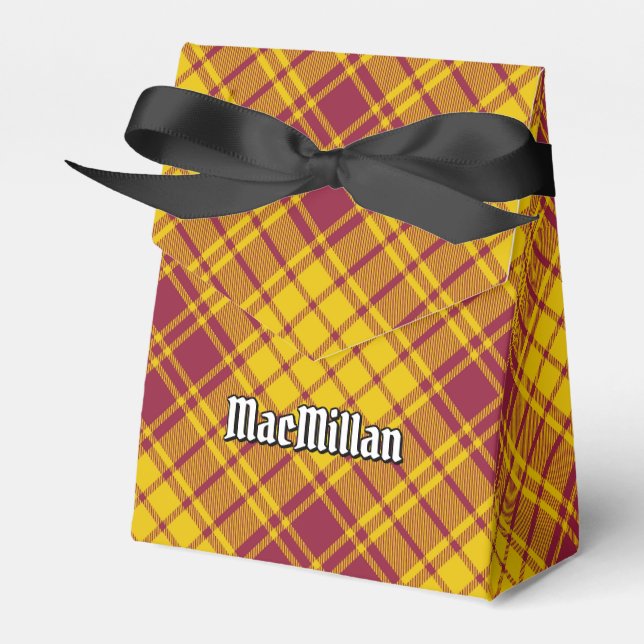 Clan MacMillan Dress Tartan Favor Boxes (Front Side)