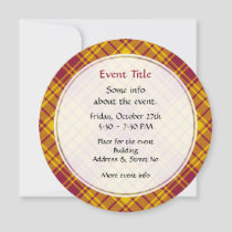 Clan MacMillan Dress Tartan Invitation