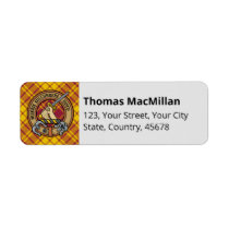 Clan MacMillan Dress Tartan Label