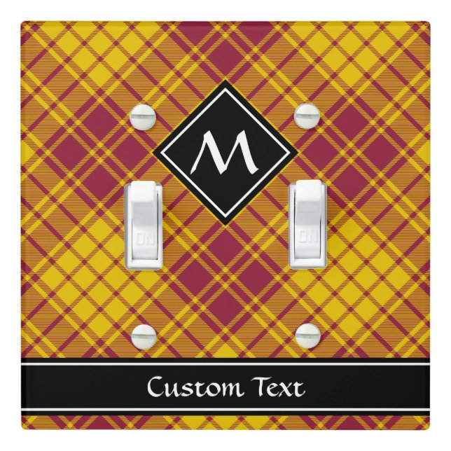 Clan MacMillan Dress Tartan Light Switch Cover (In Situ)