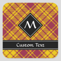 Clan MacMillan Dress Tartan Square Sticker