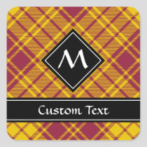 Clan MacMillan Dress Tartan Square Sticker