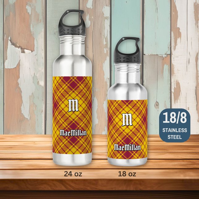 Clan MacMillan Dress Tartan Stainless Steel Water Bottle (Creator Uploaded)