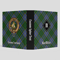 Clan MacMillan Hunting Tartan 3 Ring Binder