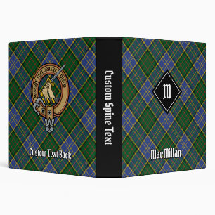 Clan MacMillan Hunting Tartan 3 Ring Binder