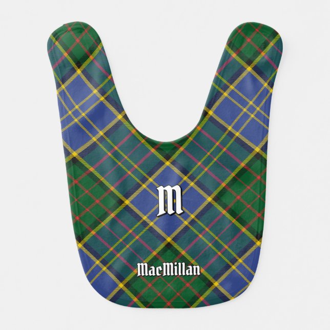 Clan MacMillan Hunting Tartan Baby Bib (Front)
