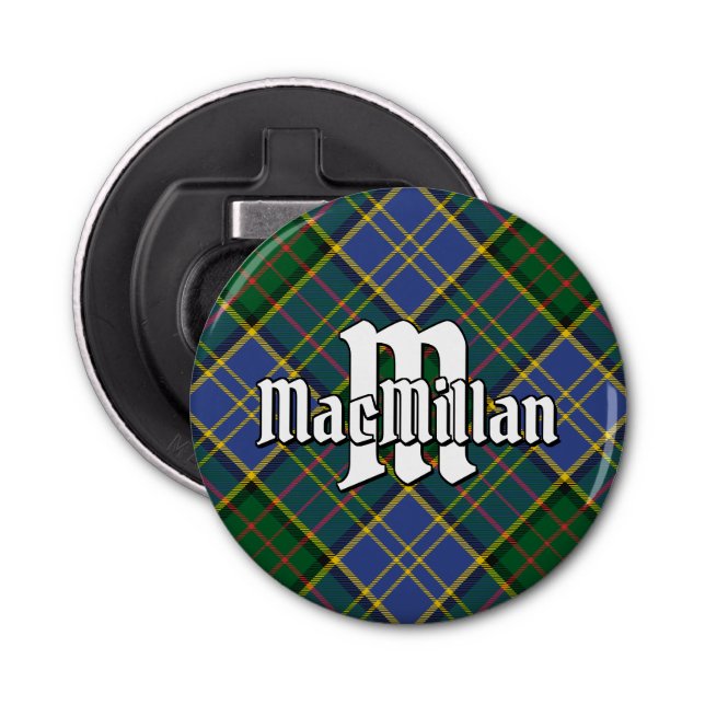 Clan MacMillan Hunting Tartan Bottle Opener (Front)