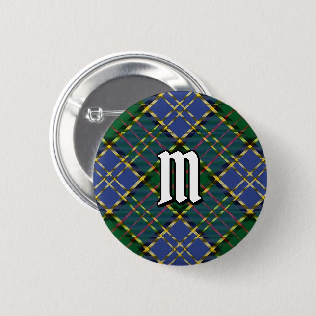 Clan MacMillan Hunting Tartan Button (Front & Back)