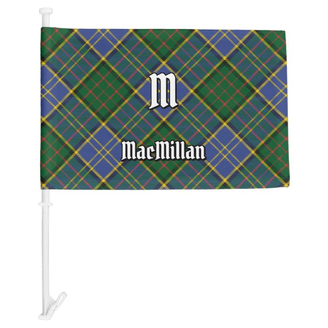 Clan MacMillan Hunting Tartan Car Flag (Front)
