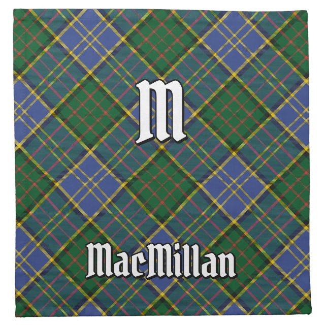Clan MacMillan Hunting Tartan Cloth Napkin (Front)