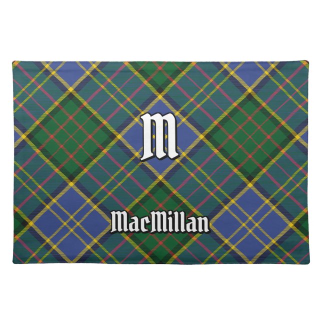 Clan MacMillan Hunting Tartan Cloth Placemat (Front)