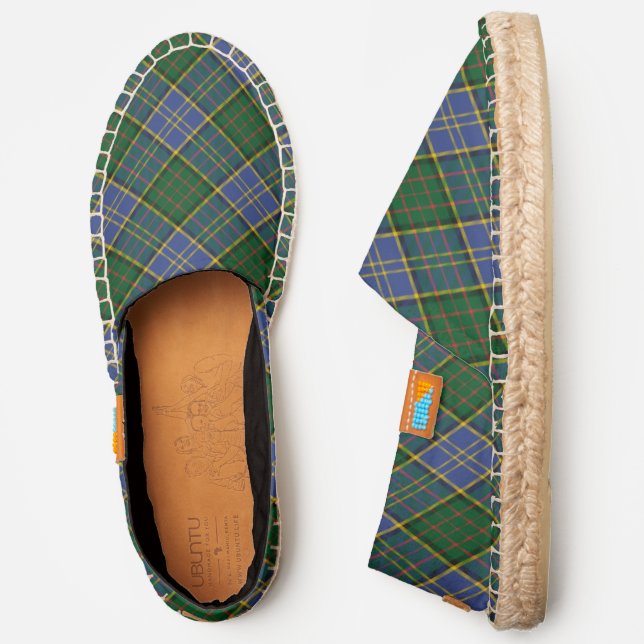 Clan MacMillan Hunting Tartan Espadrilles (Side)