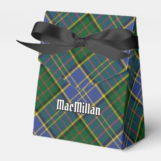 Clan MacMillan Hunting Tartan Favor Boxes (Front Side)
