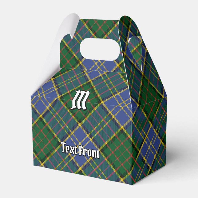 Clan MacMillan Hunting Tartan Favor Boxes (Front Side)