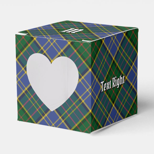 Clan MacMillan Hunting Tartan Favor Boxes (Front Side)