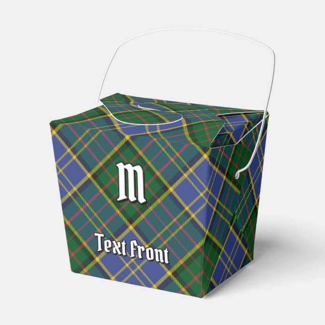 Clan MacMillan Hunting Tartan Favor Boxes (Front Side)