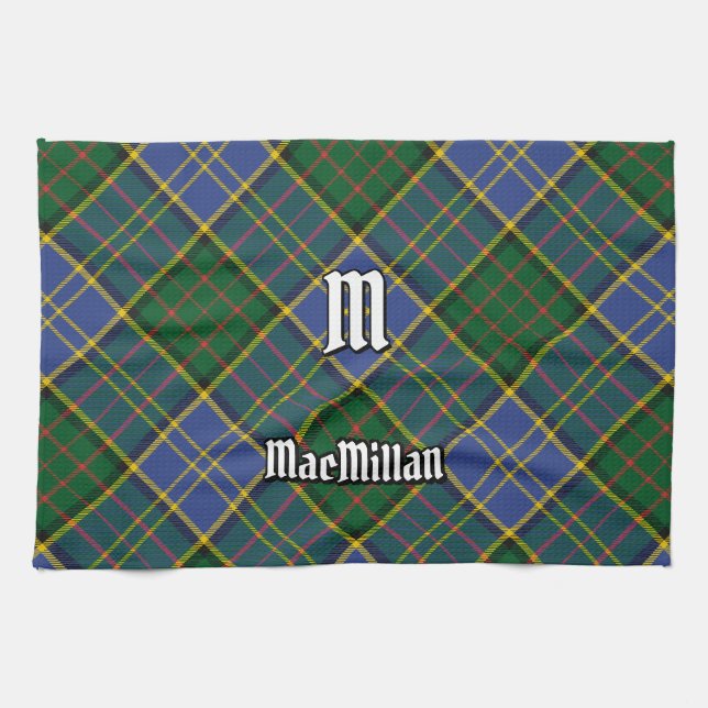 Clan MacMillan Hunting Tartan Kitchen Towel (Horizontal)