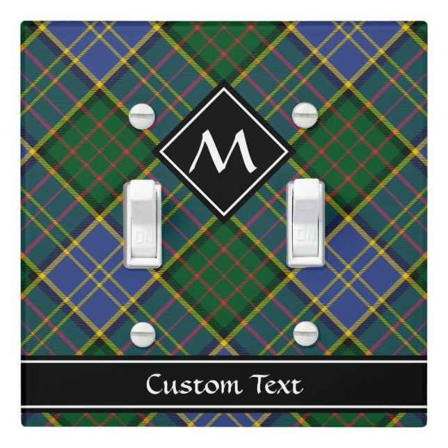 Clan MacMillan Hunting Tartan Light Switch Cover (In Situ)