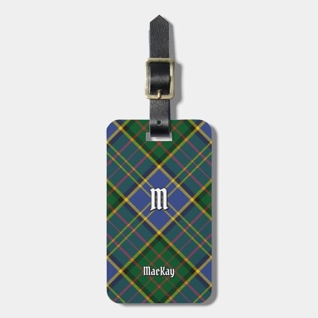 Clan MacMillan Hunting Tartan Luggage Tag (Front Vertical)