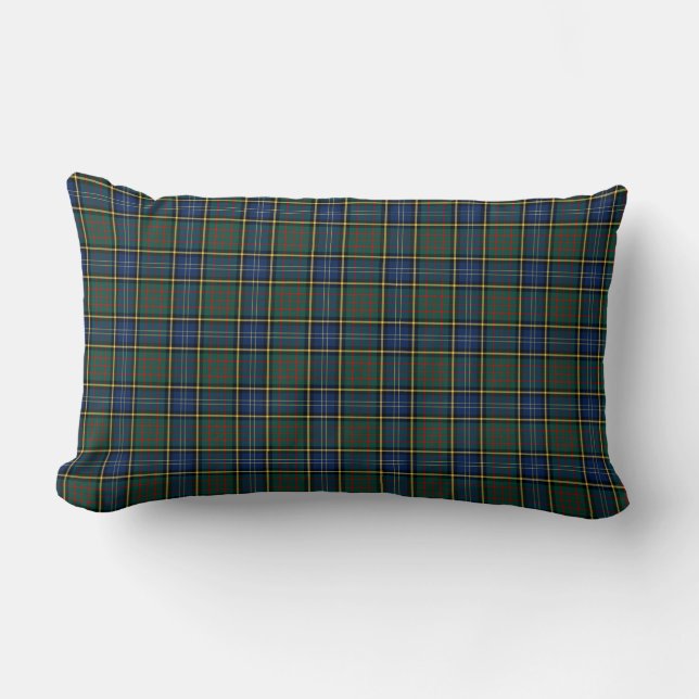 Clan MacMillan Hunting Tartan Lumbar Pillow (Front)
