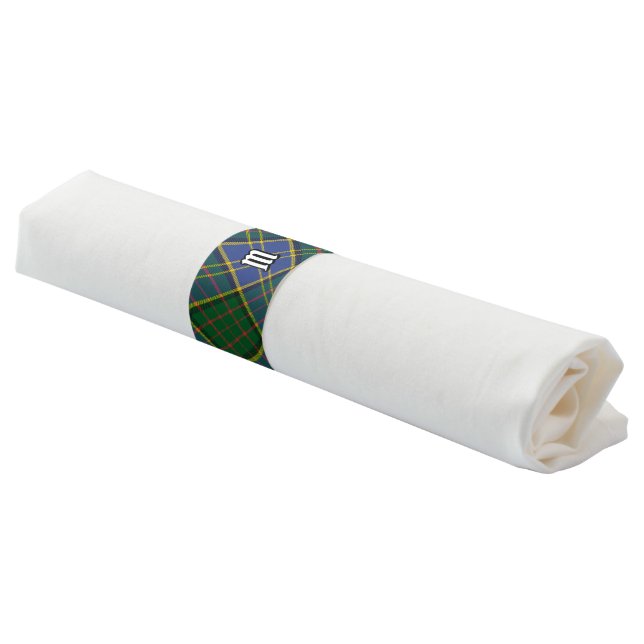 Clan MacMillan Hunting Tartan Napkin Bands (Angled)