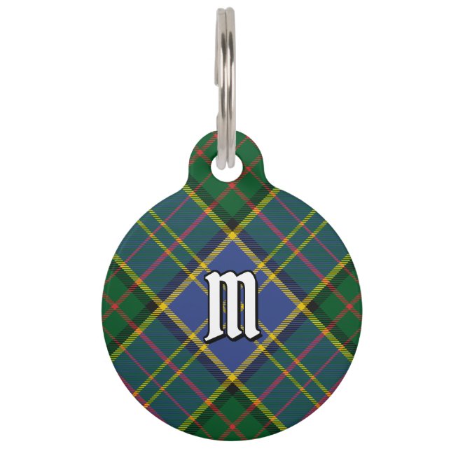 Clan MacMillan Hunting Tartan Pet ID Tag (Front)